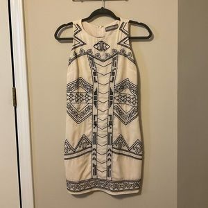 Lizard Thicket ivory and black dress